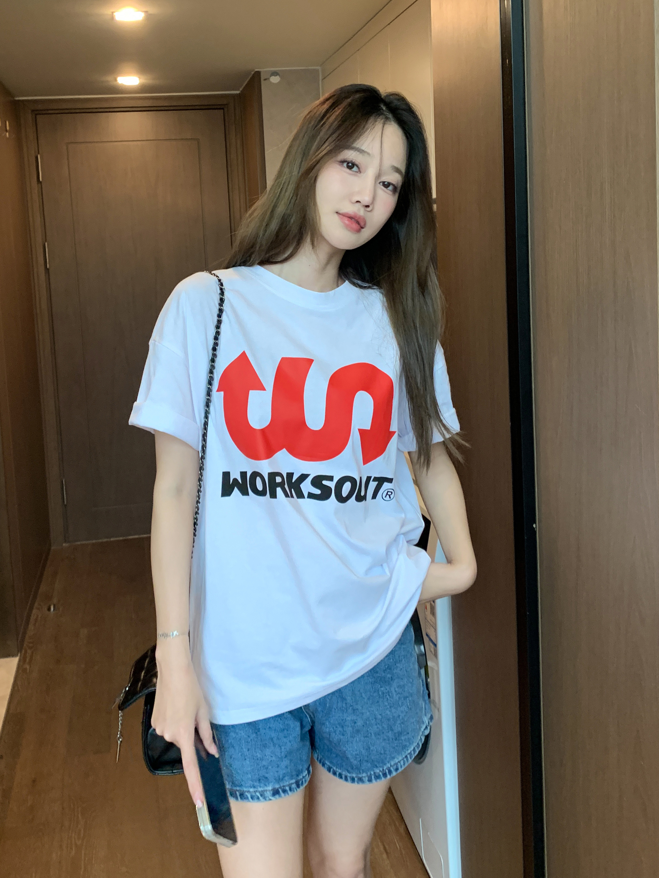 LN21690# 韩版女装T恤...