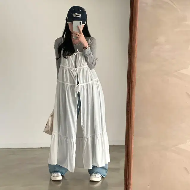 한국 스타일 블라우스 허리 밴드 원피스 상세 이미지 11