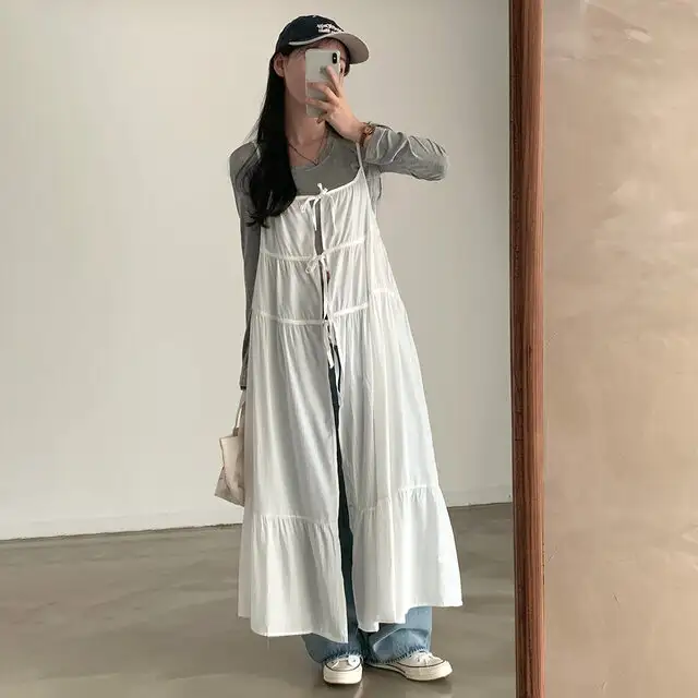 한국 스타일 블라우스 허리 밴드 원피스 상세 이미지 13