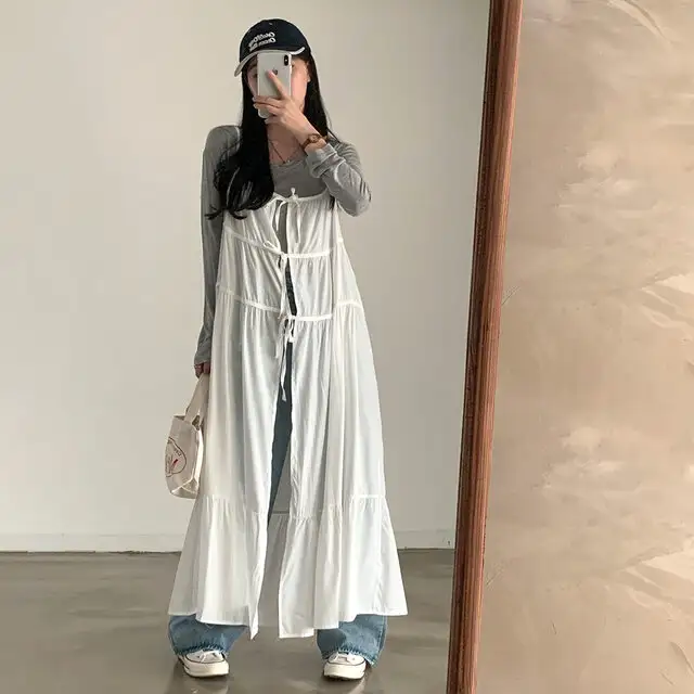 한국 스타일 블라우스 허리 밴드 원피스 상세 이미지 20