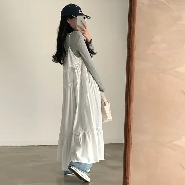 한국 스타일 블라우스 허리 밴드 원피스 상세 이미지 22