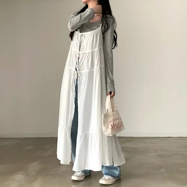 한국 스타일 블라우스 허리 밴드 원피스 상세 이미지 34
