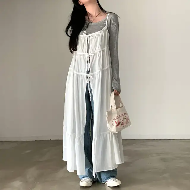 한국 스타일 블라우스 허리 밴드 원피스 상세 이미지 36
