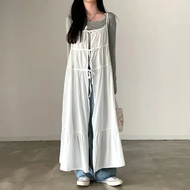 한국 스타일 블라우스 허리 밴드 원피스 상세 이미지 37