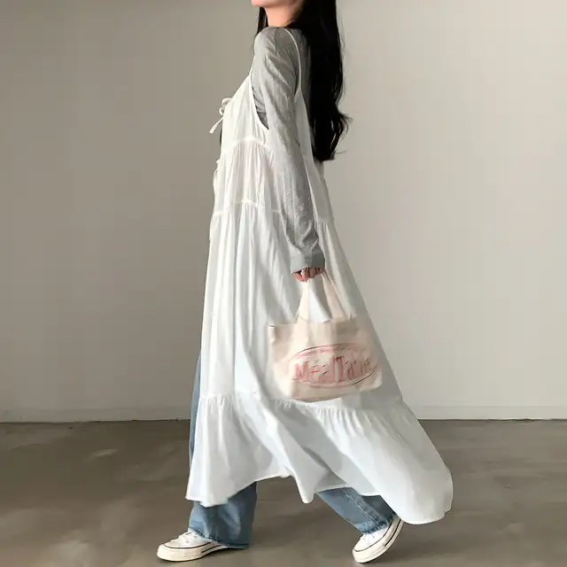 한국 스타일 블라우스 허리 밴드 원피스 상세 이미지 38