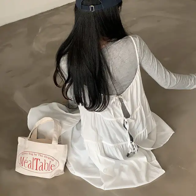 한국 스타일 블라우스 허리 밴드 원피스 상세 이미지 43