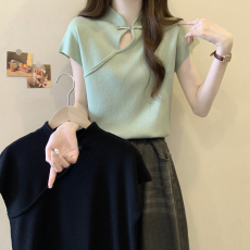 批发实拍 2026年大码女装<b class='q'>夏</b>季新款国风冰丝上衣胖妹妹半袖中国风T恤衫