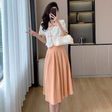 批发实拍2026夏季新国风新中式高端<b class='q'>名媛</b>轻奢小香风提花上衣裙子两件套