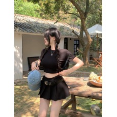批发创峰TR纬弹性感半身裙女春季<b class='q'>迷你裙</b>百褶裙辣妹超短裙jk裙小个子裙