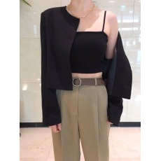 批发东大门时尚纯色上衣显瘦百搭吊带背心女抹胸美背