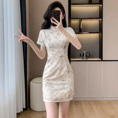 新中式旗袍夏季2024新款复古气质长款绝美年轻款少女改良日常可穿