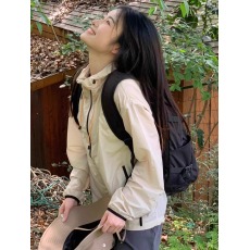 批发好质量防晒衣女夏季薄款防紫外线百搭透气户外登山防晒服杏色外套