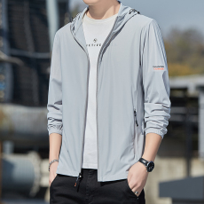 批发2024年夏季新款皮肤衣户外运动钓鱼防晒衣连帽防紫外线UPF40+外套