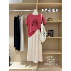 批发实拍爆款<b class='q'>米奇</b>印花<b class='q'>T</b><b class='q'>恤</b>加半裙套装