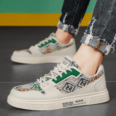 批发2024夏季新款休闲板鞋小白鞋<b class='q'>韩版</b>厚底<b class='q'>男鞋</b>货号
