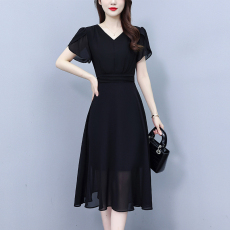 批发2026渐变丁达尔风穿搭中年妈妈短袖<b class='q'>时尚</b>洋气显瘦气质女装连衣裙