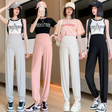 批发实拍孕妇裤<b class='q'>夏</b>季薄款外穿冰丝防晒裤休闲束脚运动裤打底小个子<b class='q'>夏</b>装