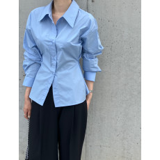 批发韩国chic春秋新款收腰长袖显瘦<b class='q'>衬衫</b>女