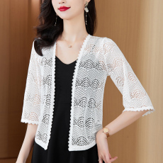 批发春夏秋蕾丝小披肩女<b class='q'>新款</b>薄外套配吊带裙子开衫防晒女