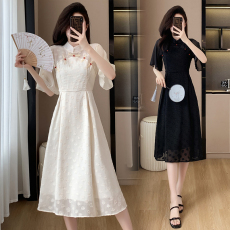 批发实拍2026<b class='q'>夏季</b>新中式女装汉元素法式复古旗袍改良汉服中国风<b class='q'>连衣裙</b>