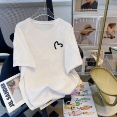 批发100%纯棉原版外贸夏装慵懒宽松字母卡通印花短袖<b class='q'>T</b><b class='q'>恤</b>韩系<b class='q'>原宿</b><b class='q'>上衣</b>