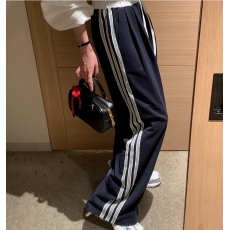 批发已出货  侧面蕾丝花边抽绳松紧腰休闲裤