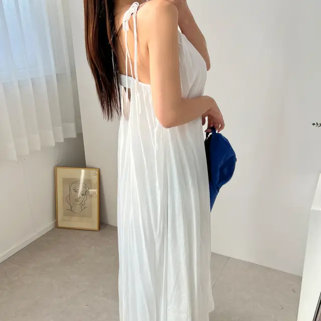 여성용 노스리브 슬리브리스 루즈 원피스 상세 이미지 35