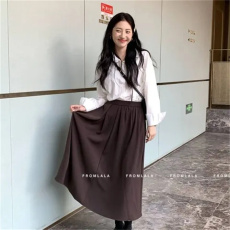 批发创峰酷丝棉学院风<b class='q'>白色</b>长袖<b class='q'>衬衫女</b>新款小个子衬衣内搭上衣气质