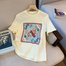 批发100%纯棉原版<b class='q'>外贸</b>夏装慵懒宽松字母卡通印花短袖T恤韩系原宿上衣