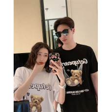 批发100%纯棉原版<b class='q'>外贸</b>夏装慵懒宽松字母卡通印花短袖T恤韩系原宿上衣