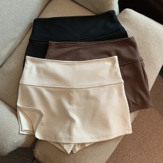 批发夏季新款辣妹性感开叉显瘦休闲不规则短裙女