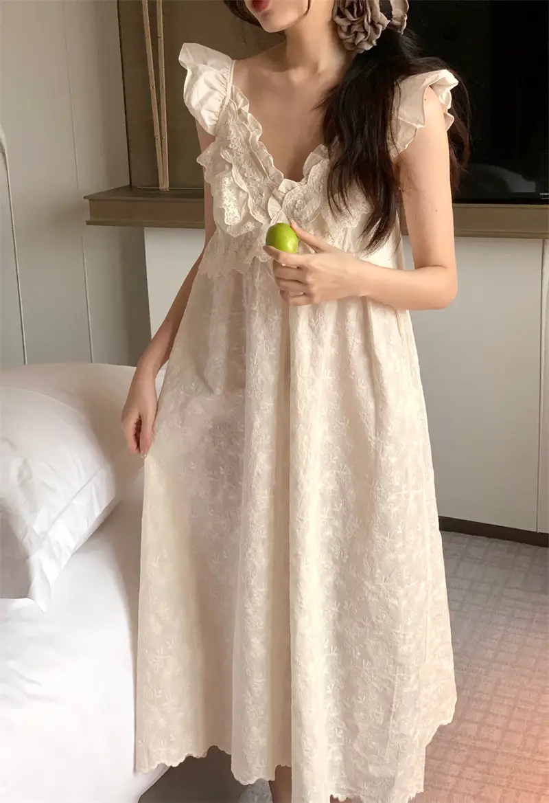 복고 스타일 V라인 브라 패드 탑 배기 홈웨어 상세 이미지 5
