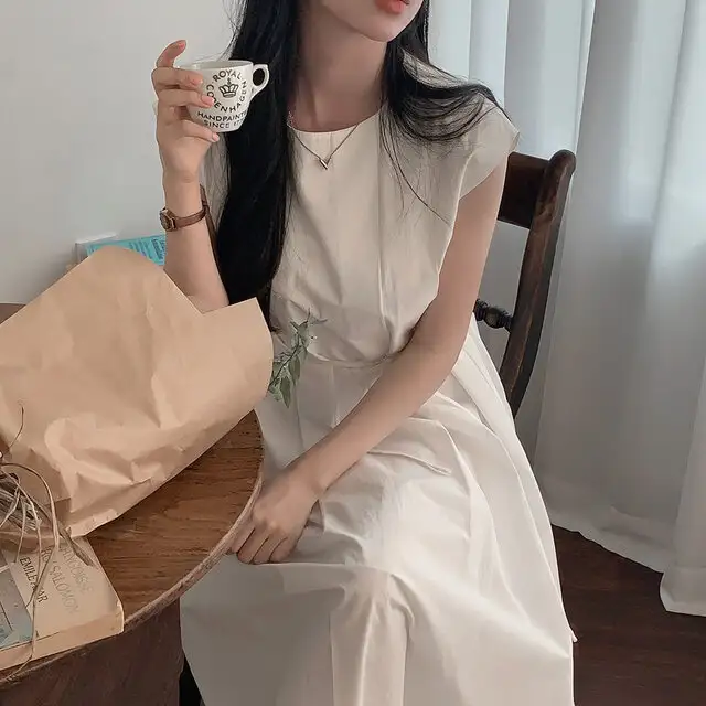 시원한 스타일의 무소매 원피스 상세 이미지 27