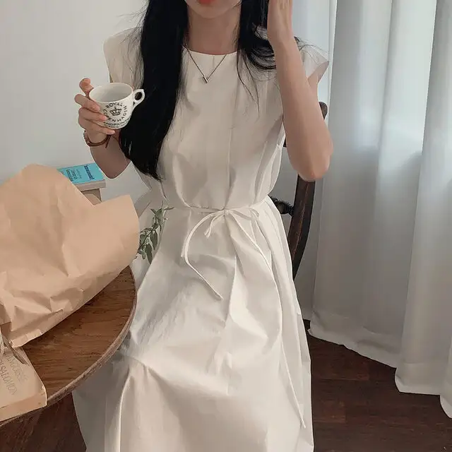 시원한 스타일의 무소매 원피스 상세 이미지 28