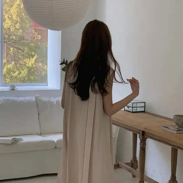 시원한 스타일의 무소매 원피스 상세 이미지 64