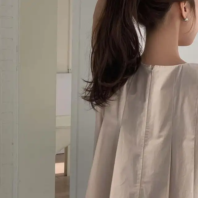 시원한 스타일의 무소매 원피스 상세 이미지 66