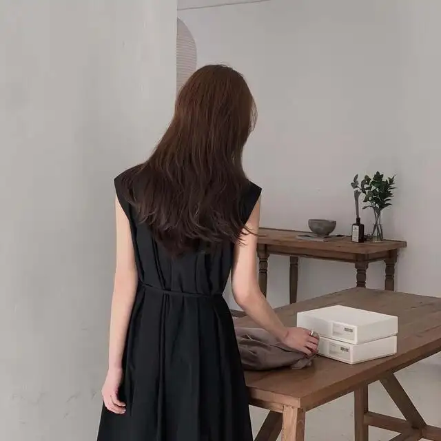 시원한 스타일의 무소매 원피스 상세 이미지 79