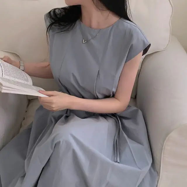 시원한 스타일의 무소매 원피스 상세 이미지 102