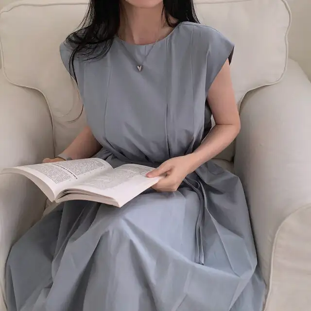 시원한 스타일의 무소매 원피스 상세 이미지 104