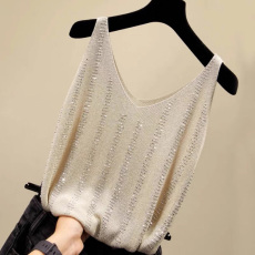 批发清仓秒杀~<b class='q'>品牌</b>折扣专柜撤回女装无袖西装内搭上衣V领吊带背心女