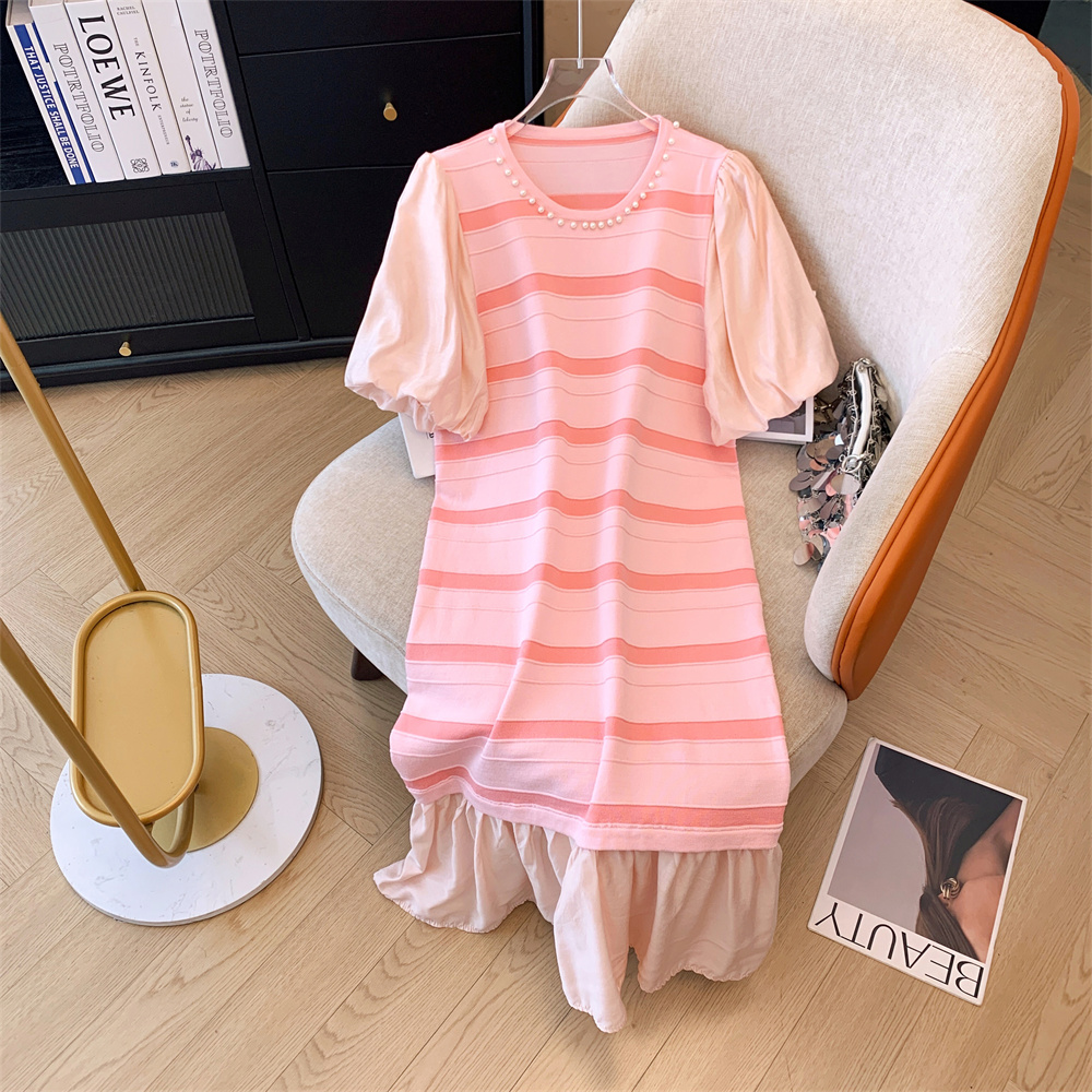 LN27591# 法式粉色网纱...