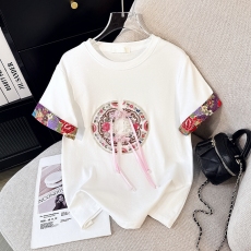 批发新中式<b class='q'>中国风</b>刺绣小众<b class='q'>t</b><b class='q'>恤</b>女2026新款夏季高级感短袖拼接洋气上衣