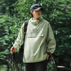 批发实拍<b class='q'>夏</b>季新款纳米皱UPF50+防晒衣户外防紫外线冰丝透气防晒服外套