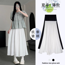 批发孕妇半身裙裤<b class='q'>夏</b>季外穿薄款高腰大摆裙裤休闲a字孕妇半身长裙