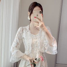 批发已出货小披肩外套女2026春夏新款百搭雪纺防晒衣超薄短款外