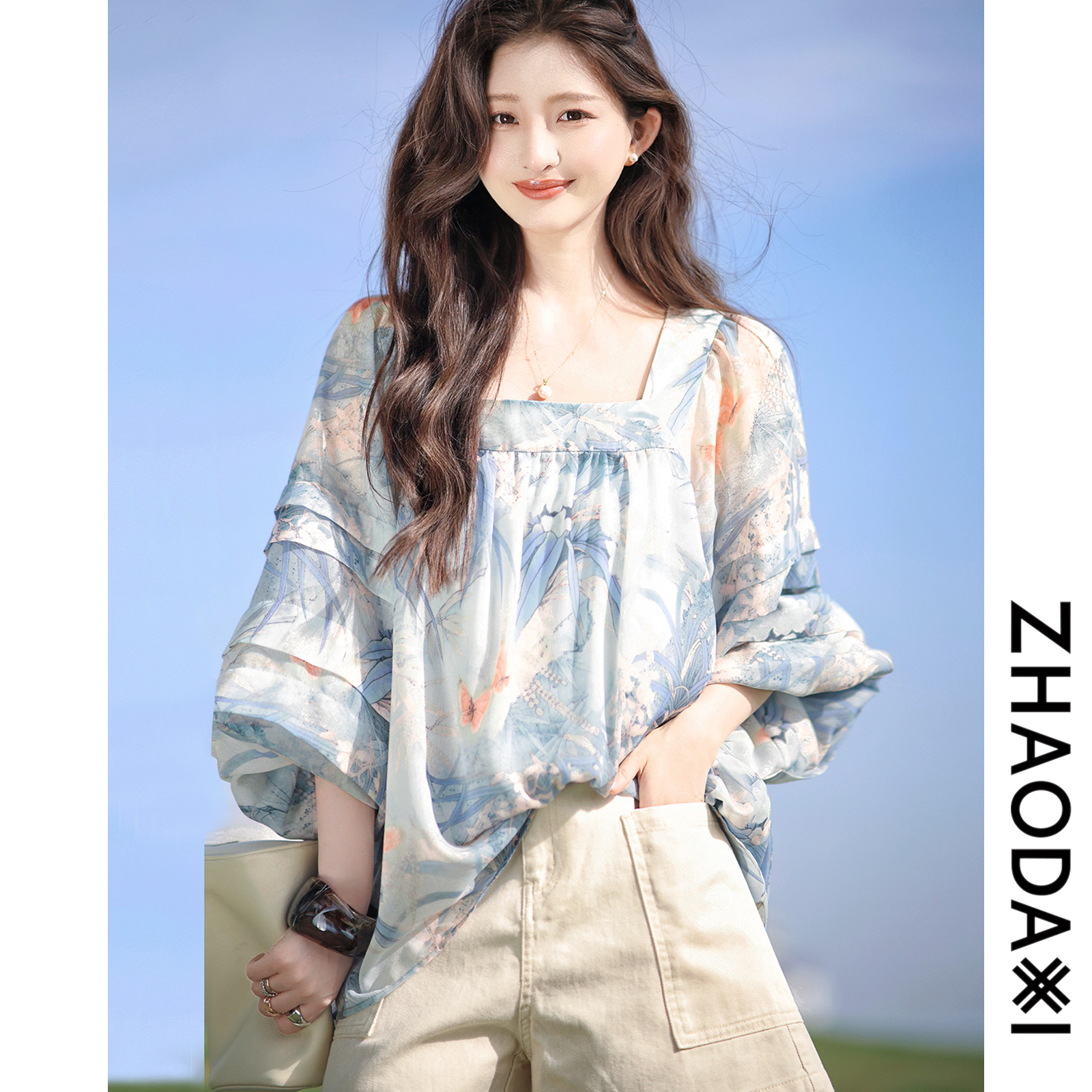 FA30756# 蓝调防曬小衫...