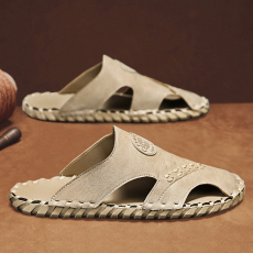 批发2024<b class='q'>夏</b>季新款包头凉拖软底罗马沙滩鞋男鞋货号