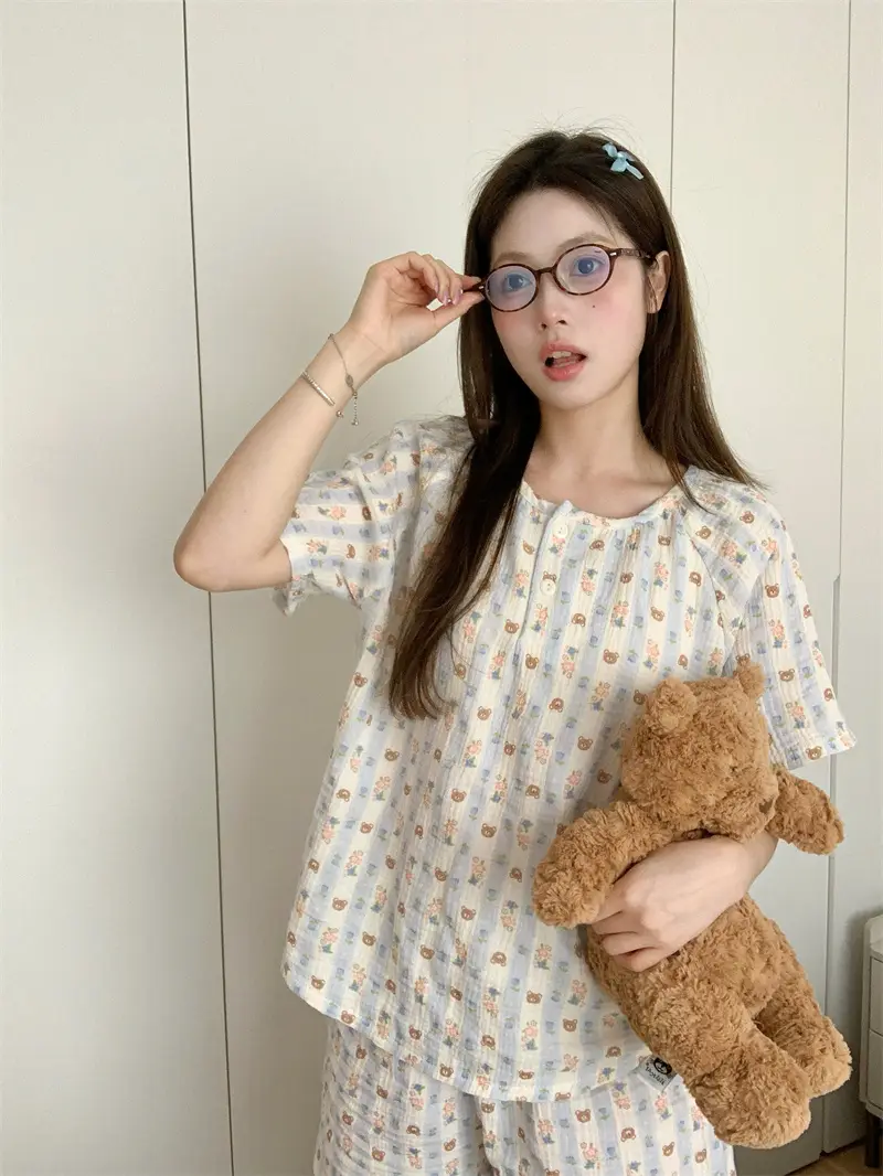귀여운 소녀 스타일 홈웨어 세트 상세 이미지 9