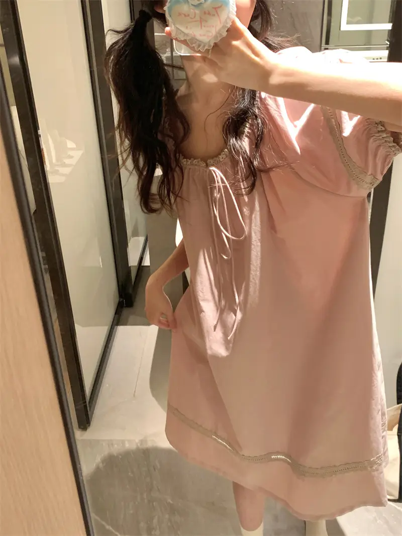 루즈핏 면 라운드넥 홈웨어 세트 상세 이미지 14