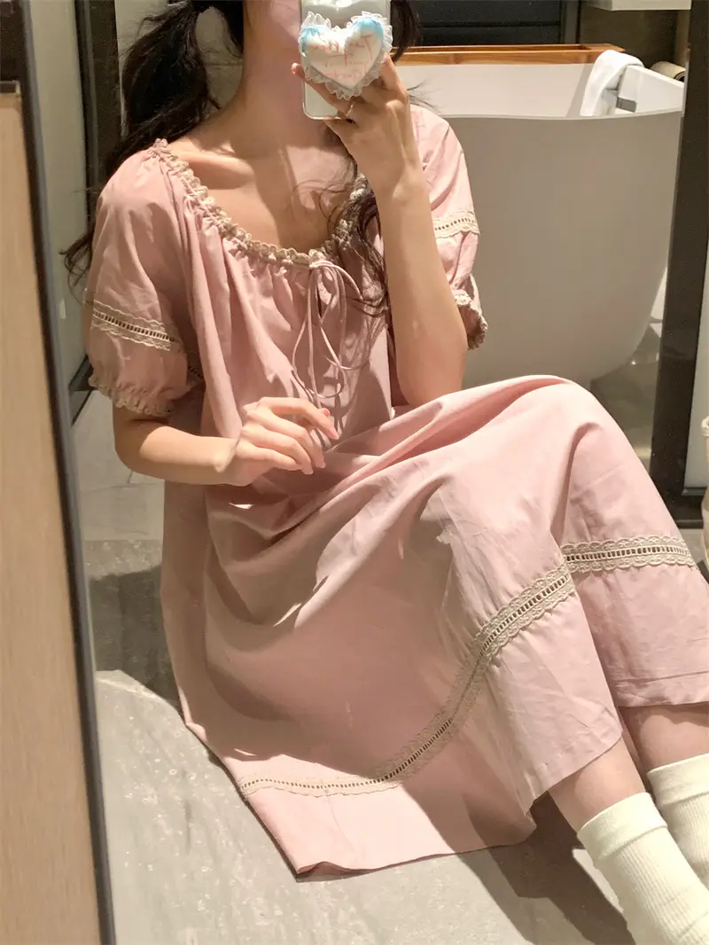 루즈핏 면 라운드넥 홈웨어 세트 상세 이미지 15